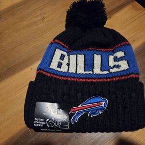 New Era Buffalo Bills Black and Blue Knit Beanie